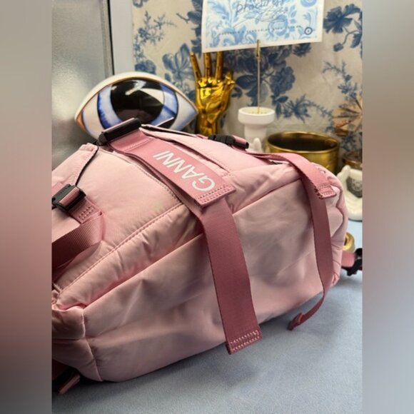 🆕 GANNI 🧿 NWT Recycled Tech Backpack, Bubblegum Pink - Picture 9 of 13
